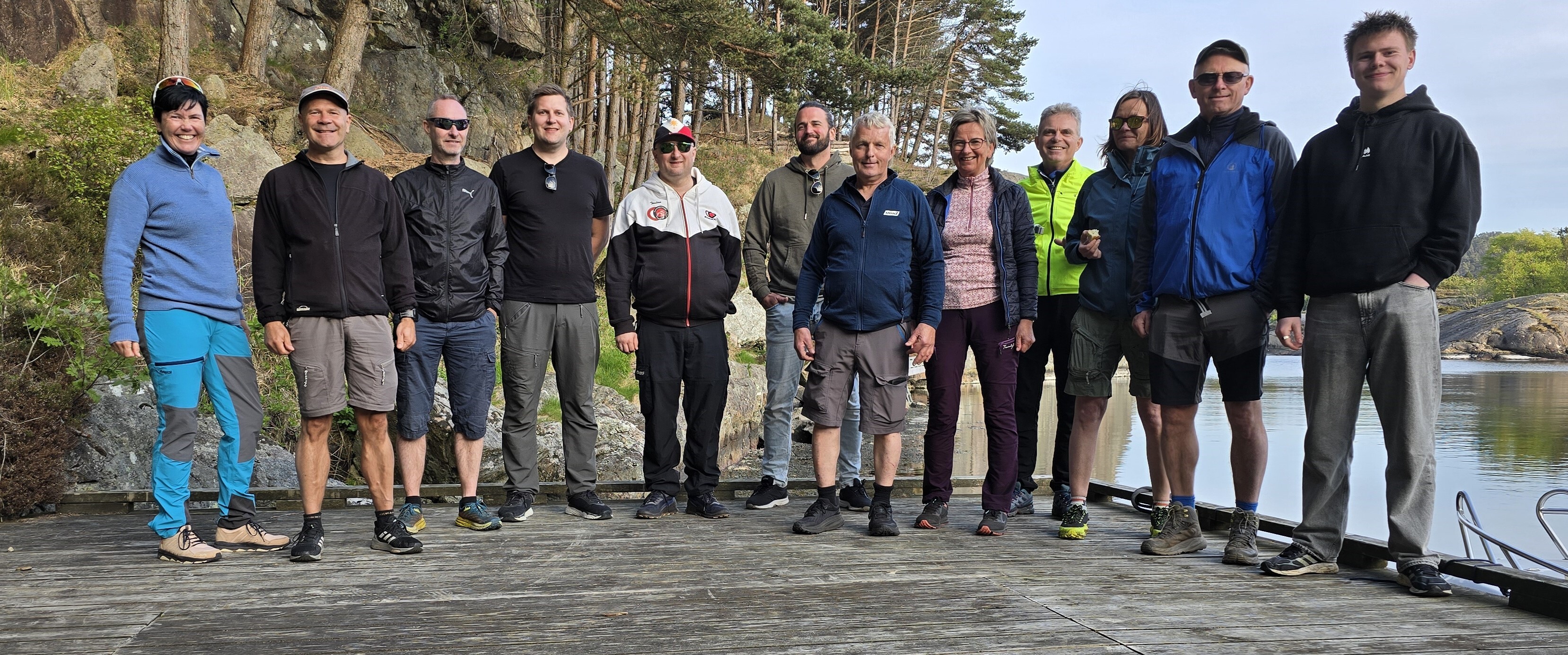 sporty kollega på tur.